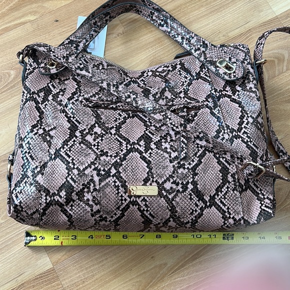 Jessica Simpson Roxanne Python Satchel - Picture 12 of 16